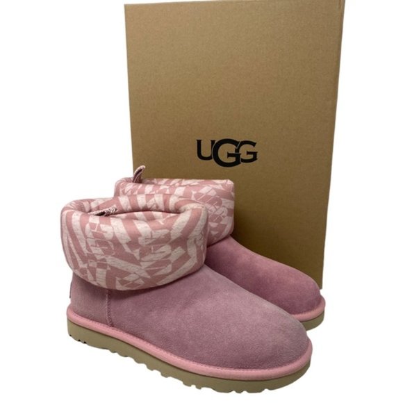 UGG Classic Mini Women Boot Pink 1136674 BLUS used - Picture 5 of 9